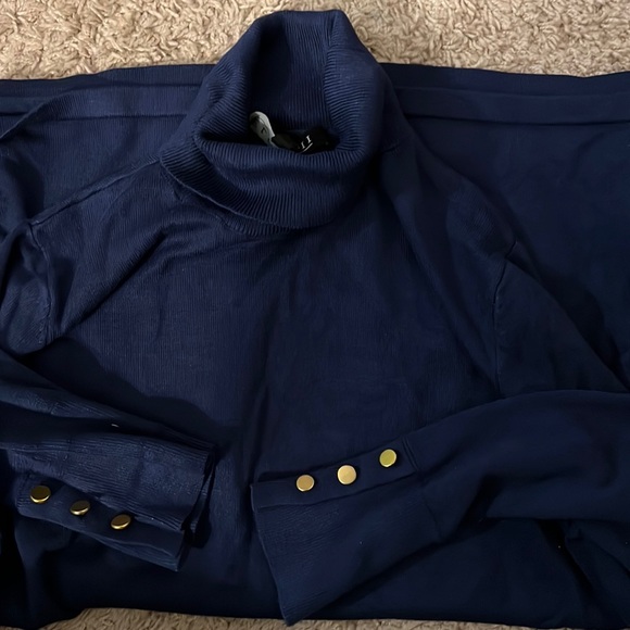 Button Cuff Turtleneck - Picture 2 of 3